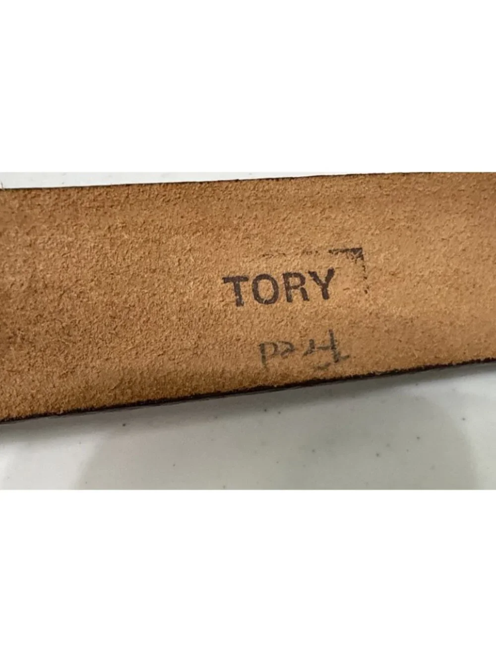 Tory Leather Company Custom Tooled Full Grain Cowhide Belt Size 42 Name FRED USA